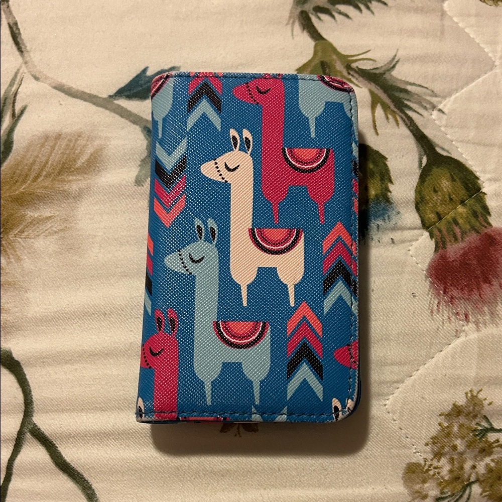 Colorful Llama Print Kids Wallet